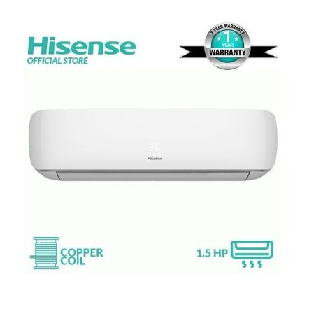 HISENSE 1.5HP COPPER SPLIT AC-SUPER COOLING GOLD FIN