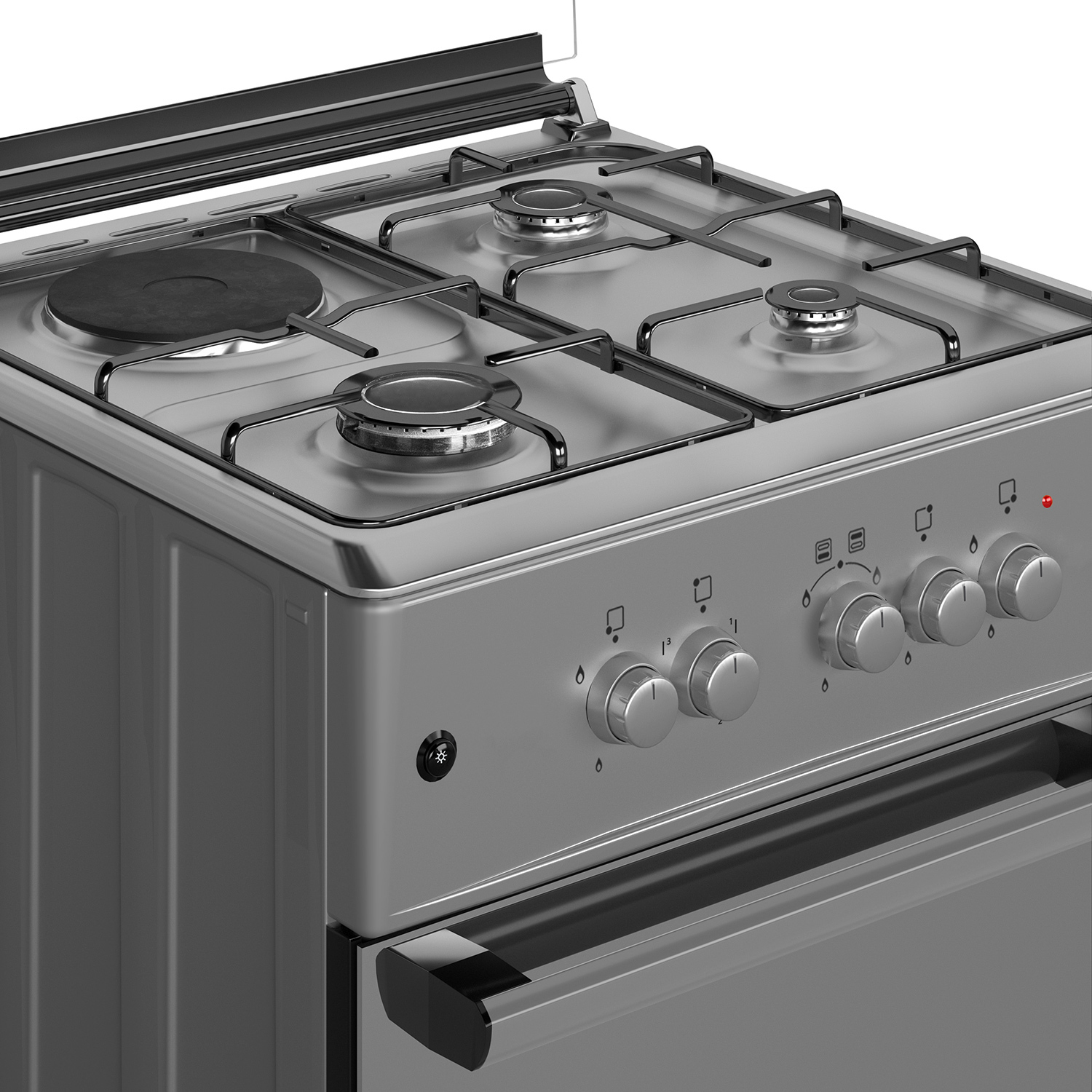 Maxi 60*60 (3+1) Burner Gas Cooker INOX