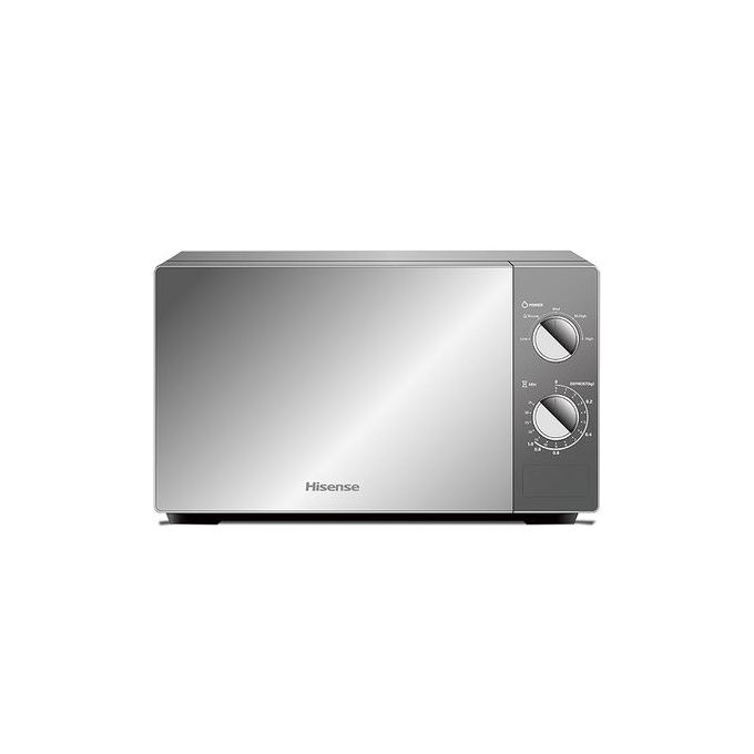 Hisense 20L Manual Microwave Oven, Silver Mirror- MWO20MOMS10-H