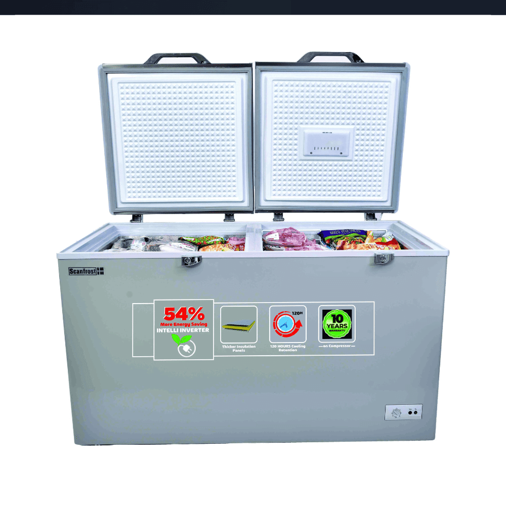 SFL500INV 500Ltr Inverter Chest Freezer With Digital Thermostat Controller Display